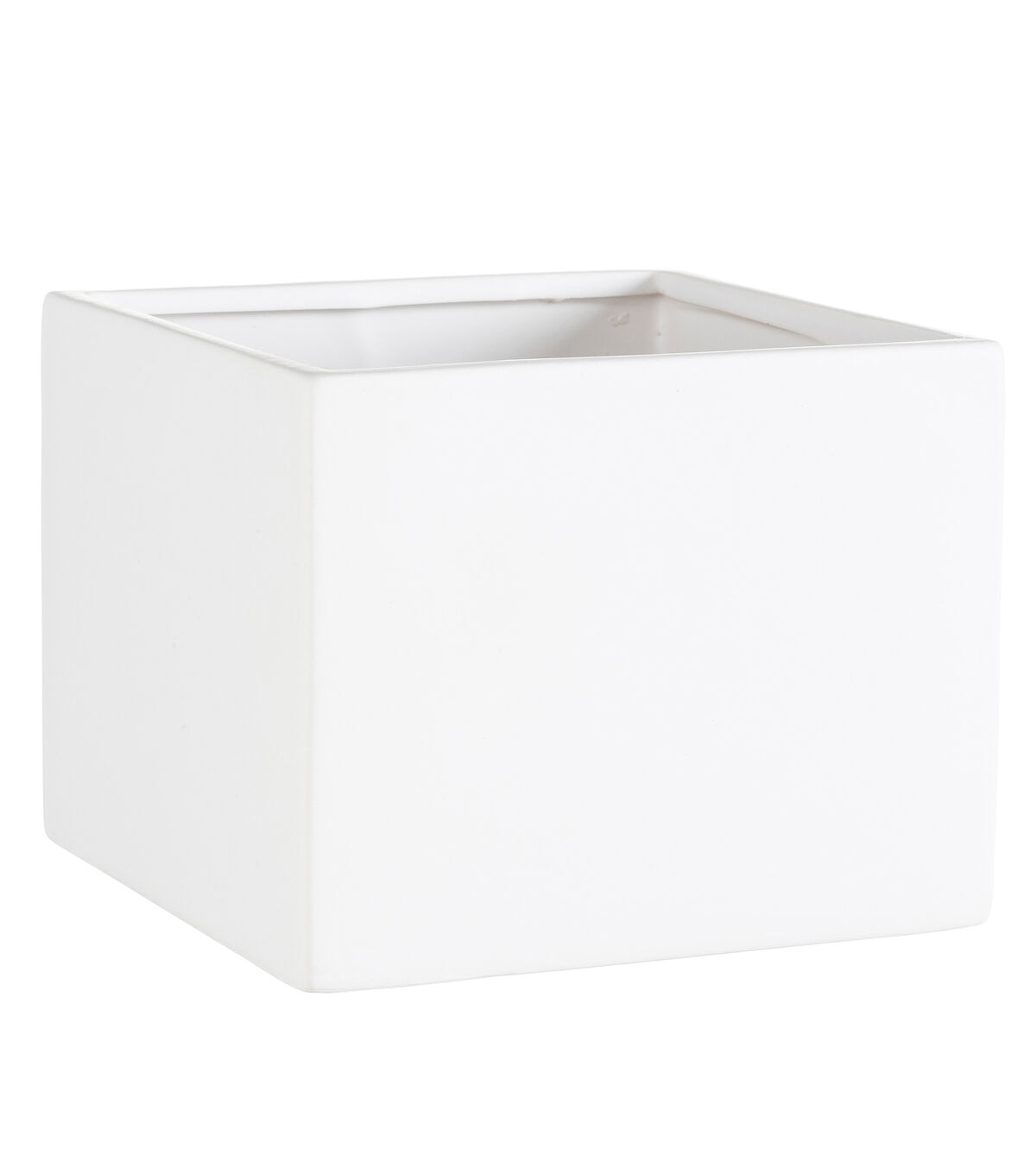 6''x 5'' White Ceramic Vase by Bloom Room