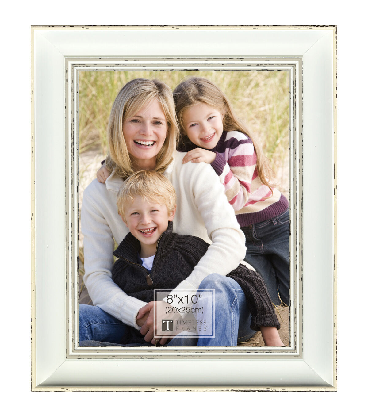 Timeless 8 x 10 Della White Tabletop Picture & Wall Frame