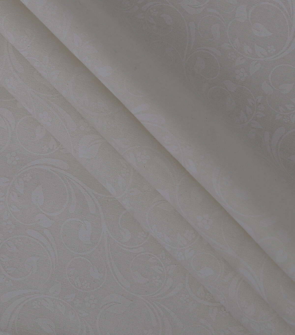 Scroll Vines White Cotton Fabric by Keepsake Calico