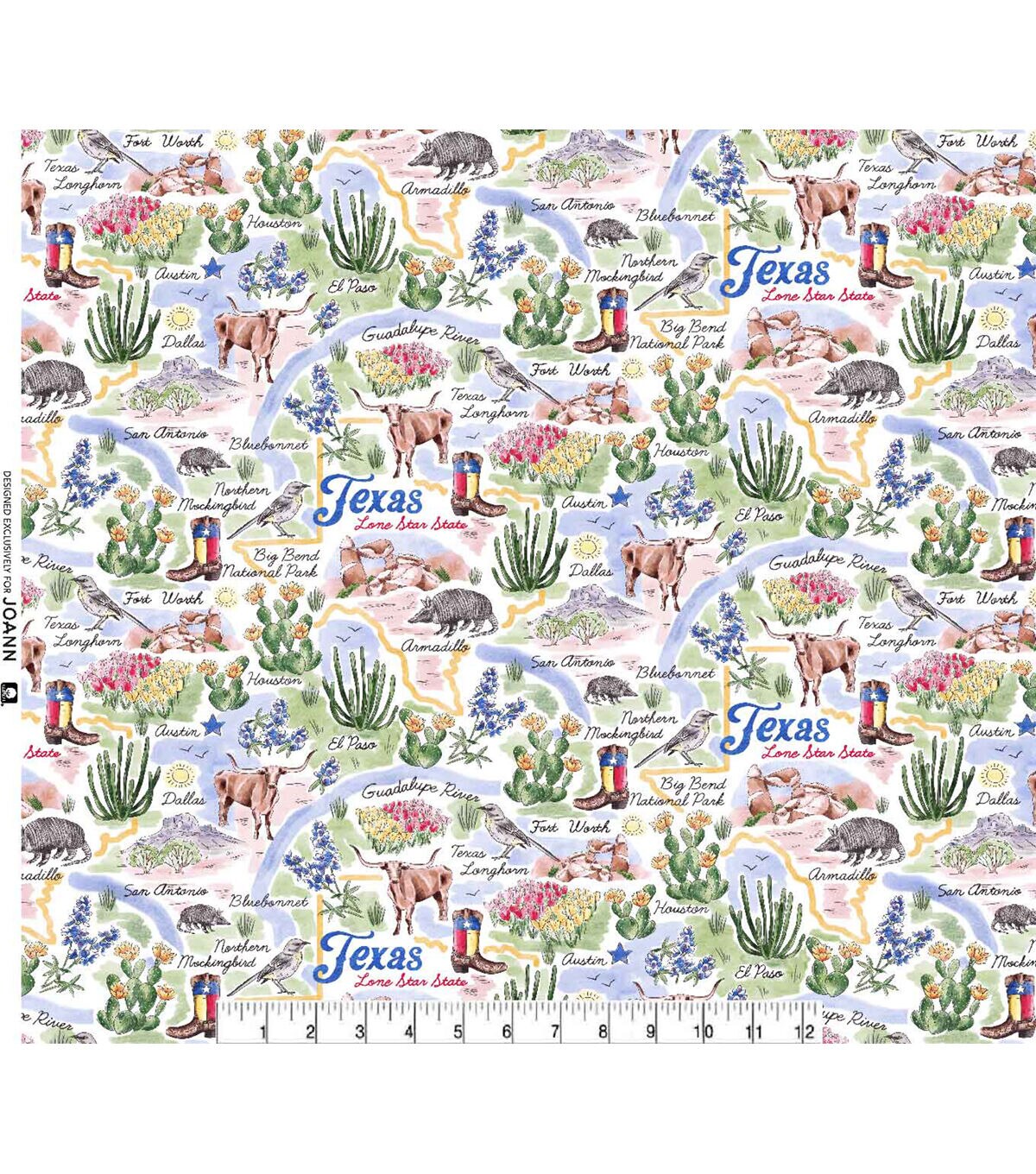 Texas State Pride Main Cotton Fabric