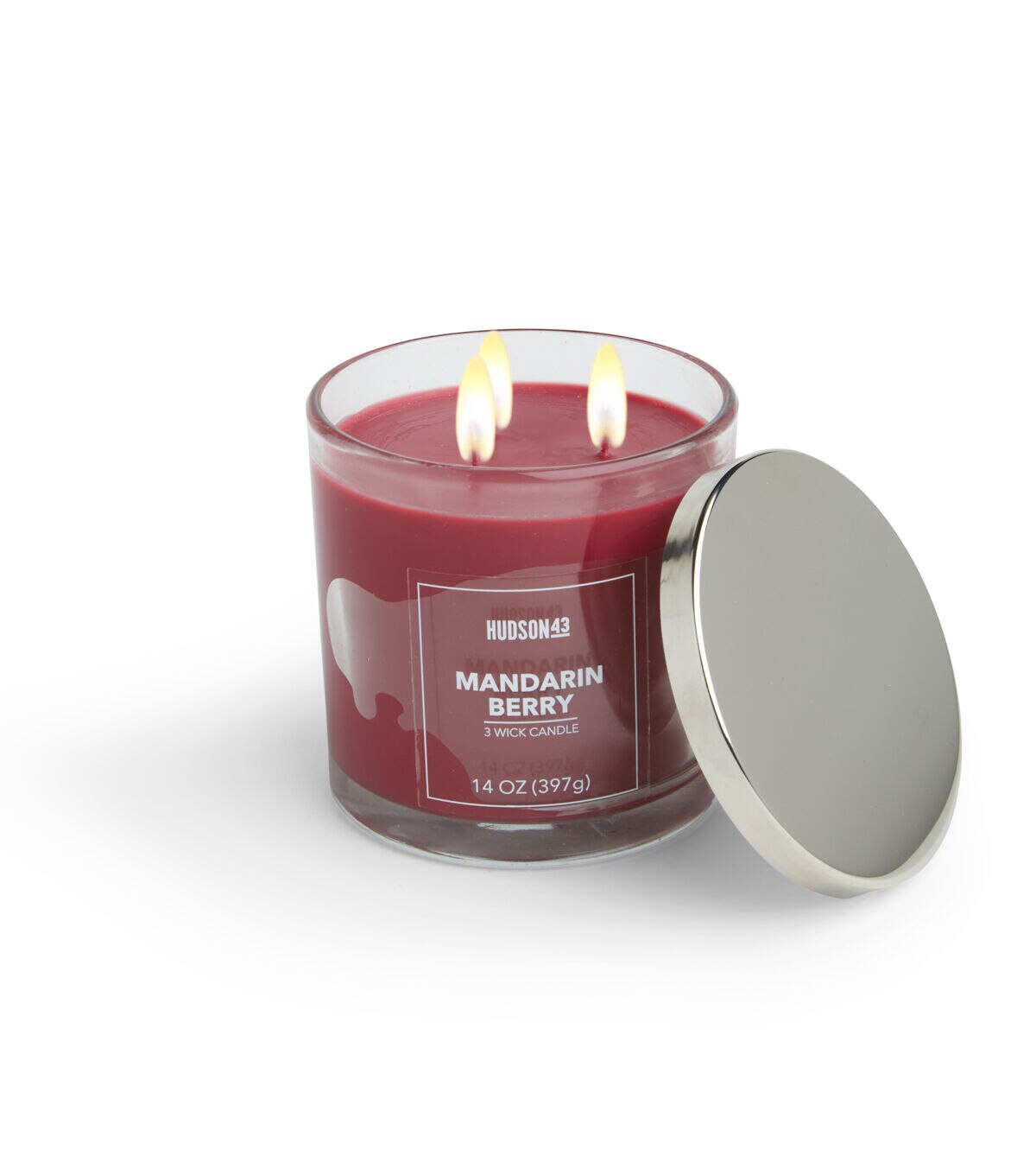 14oz Mandarin Berry Scented Jar Candle by Hudson 43