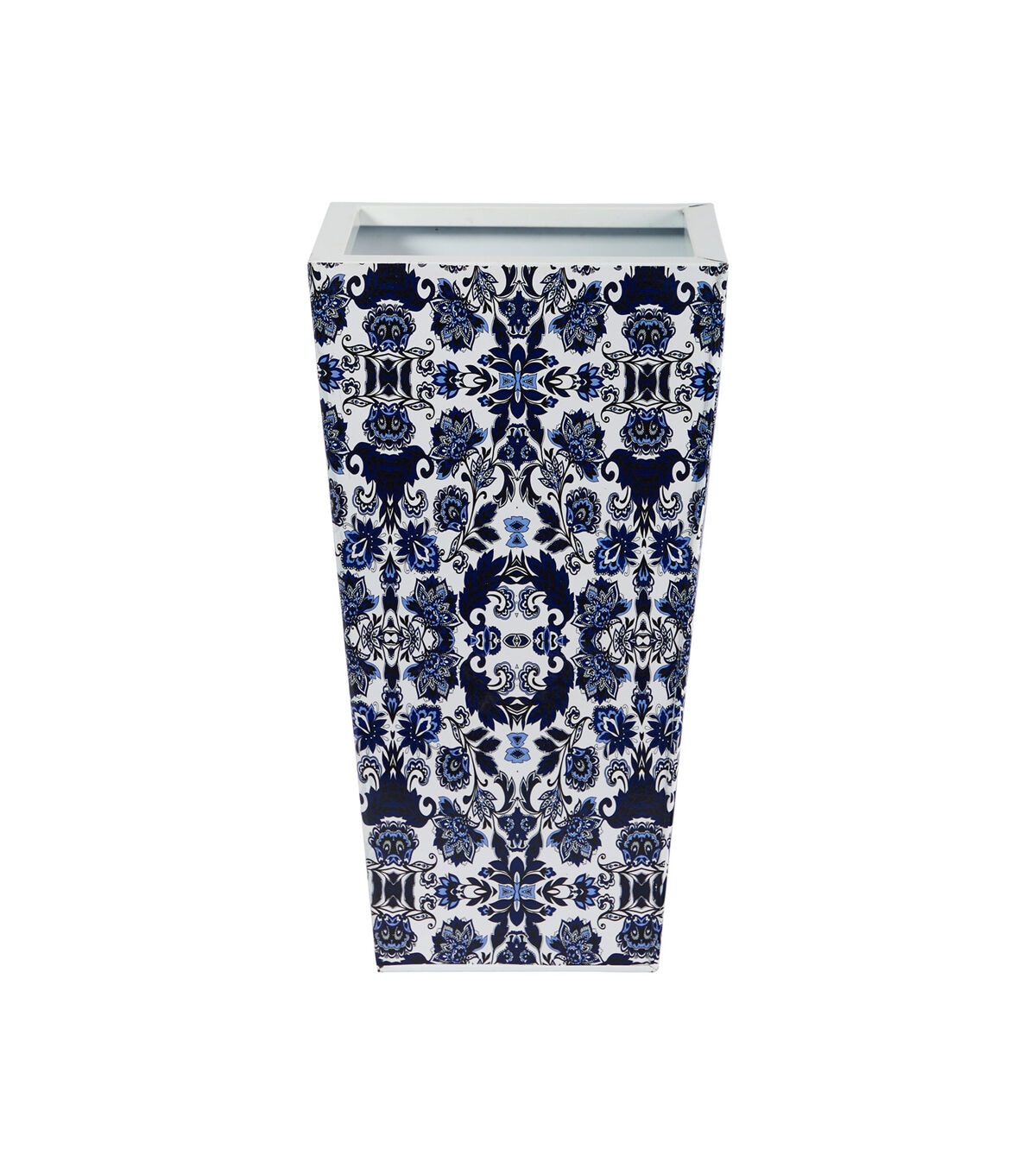 Nearly Natural 18 Oriental Blue & White Classic Metal Planter