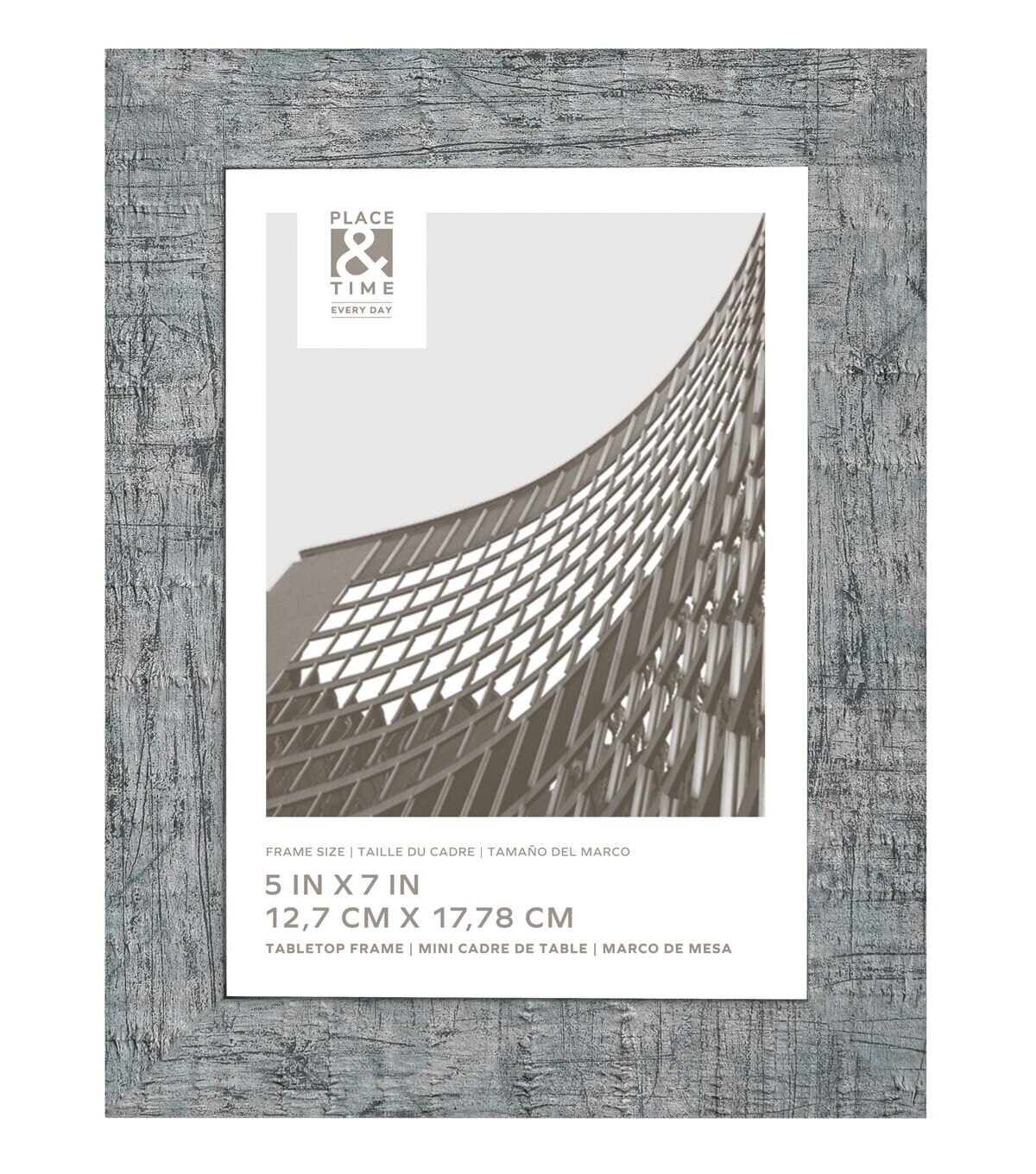 5 x 7 Distressed Navy Coastal Tabletop Picture Frame by Place & Time