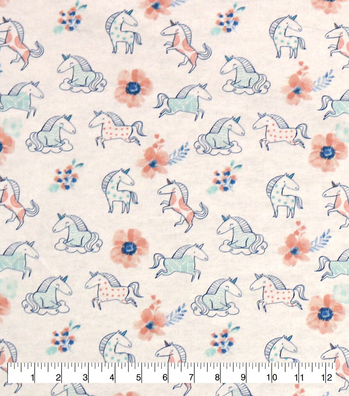 Sweet Cloud Nine Horses Super Snuggle Flannel Fabric