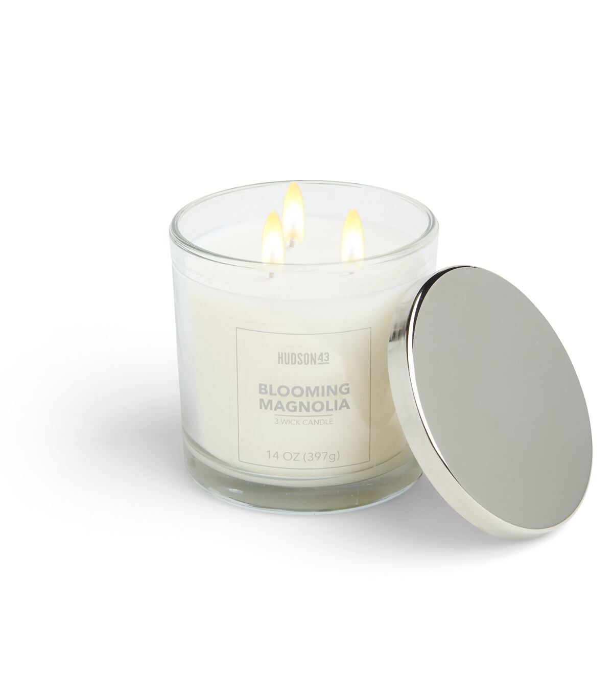 14oz Blooming Magnolia Scented Jar Candle by Hudson 43