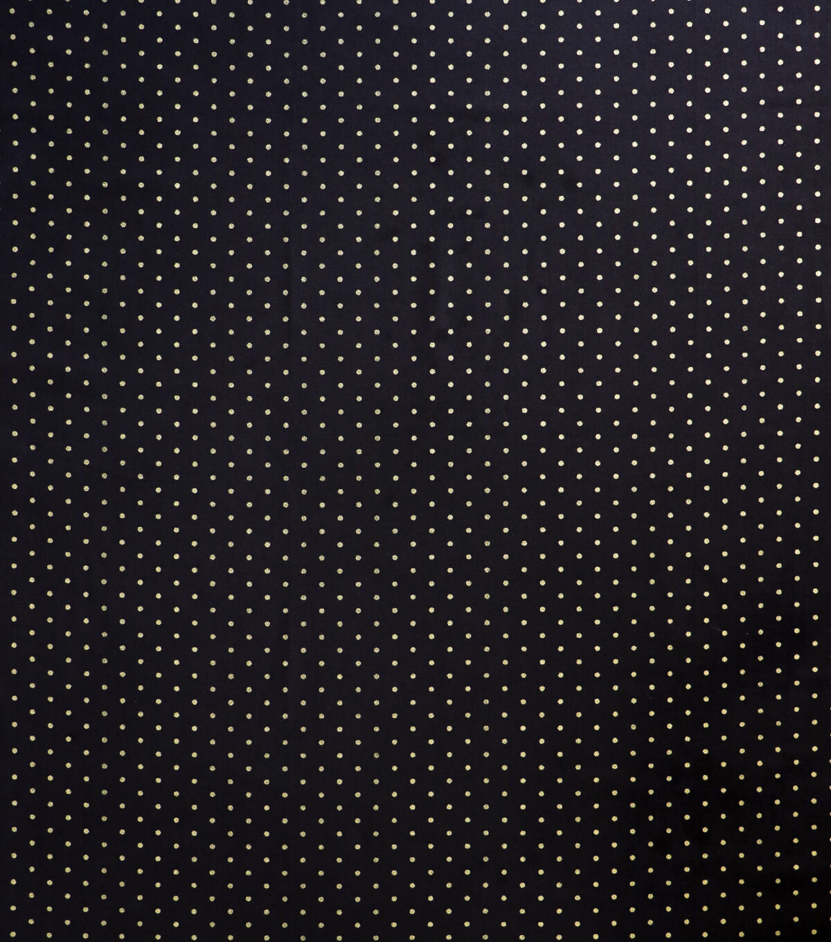 Gold Pin Dots Christmas Metallic Cotton Fabric