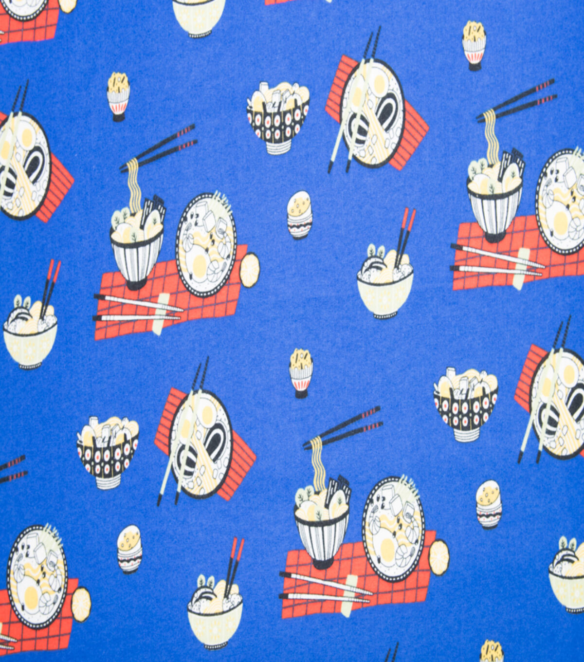 Super Snuggle Tossed Raman Flannel Fabric