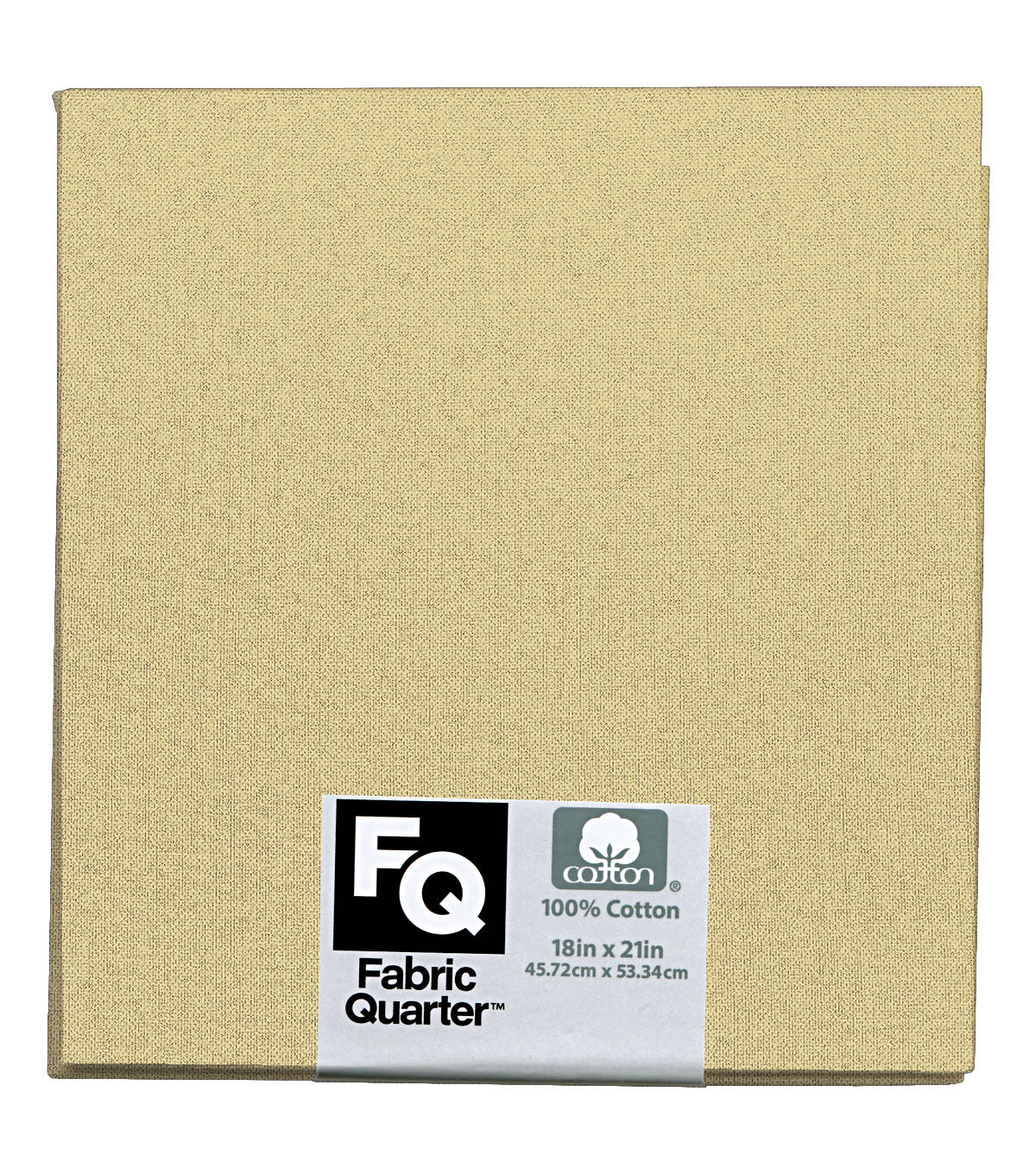 Light Yellow 1 Piece Cotton Fabric Quarter