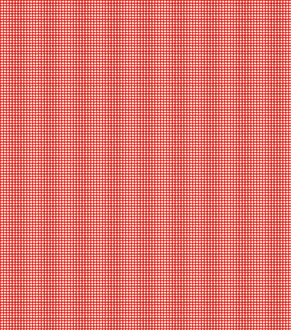Tiny Red Gingham Super Snuggle Flannel Fabric