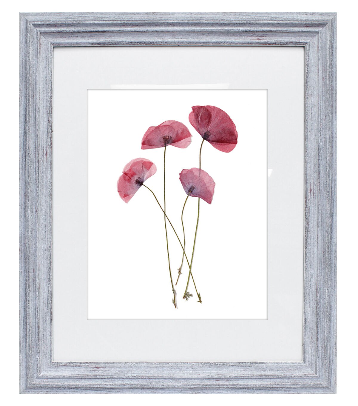 BP 16x20 Distressed Blue Wash Wall Photo Frame