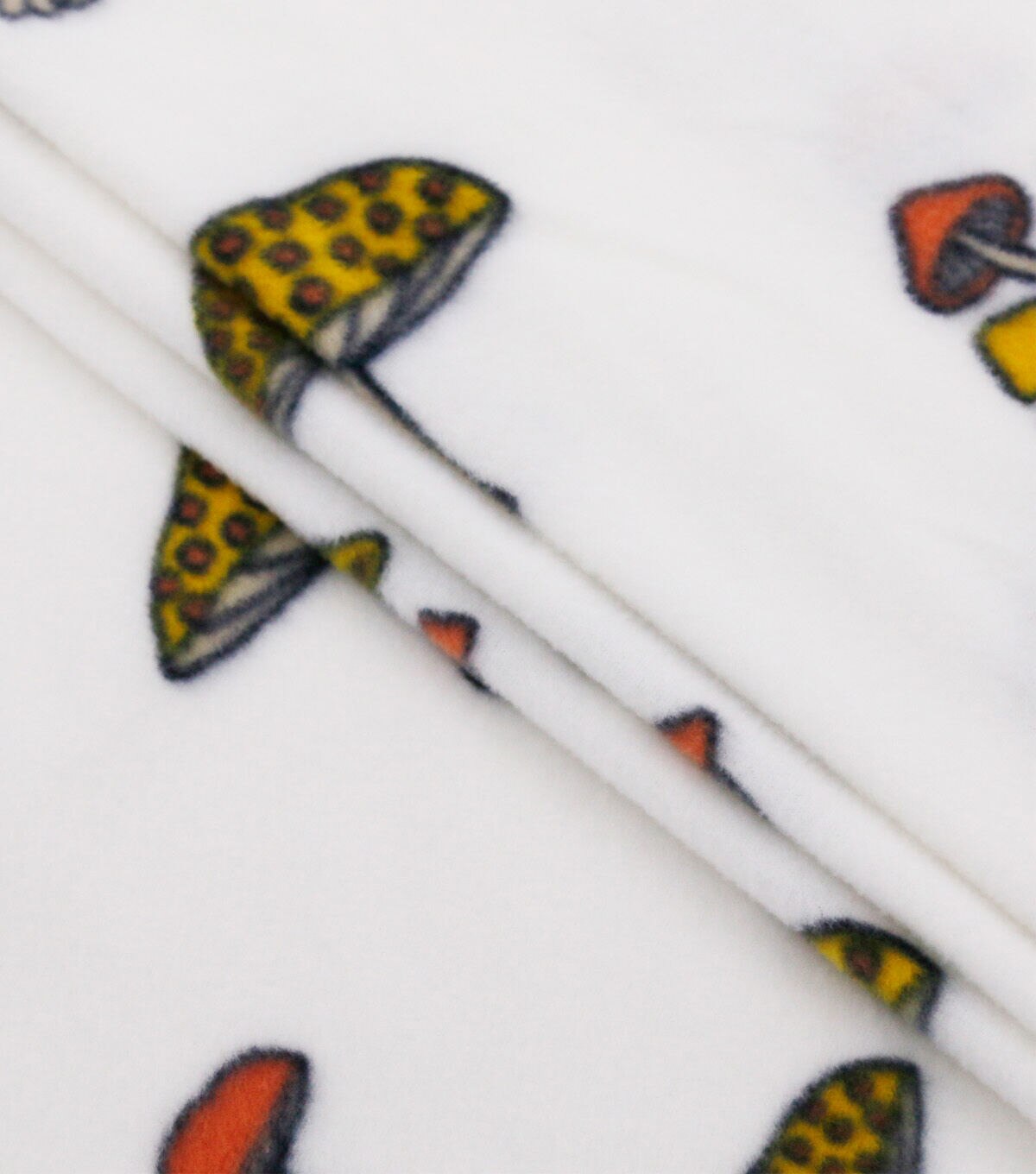 POP! Mushrooms Lightweight Fleece Fabric