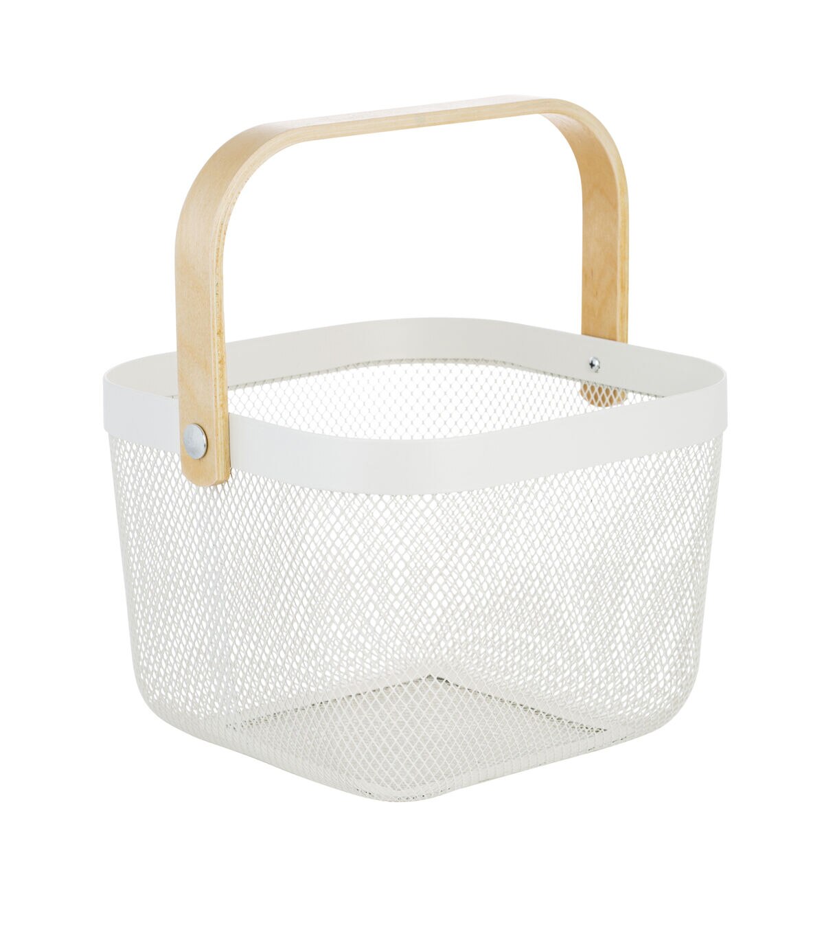 Simplify 10 x 9.5 Mesh Tote With Bamboo Handle