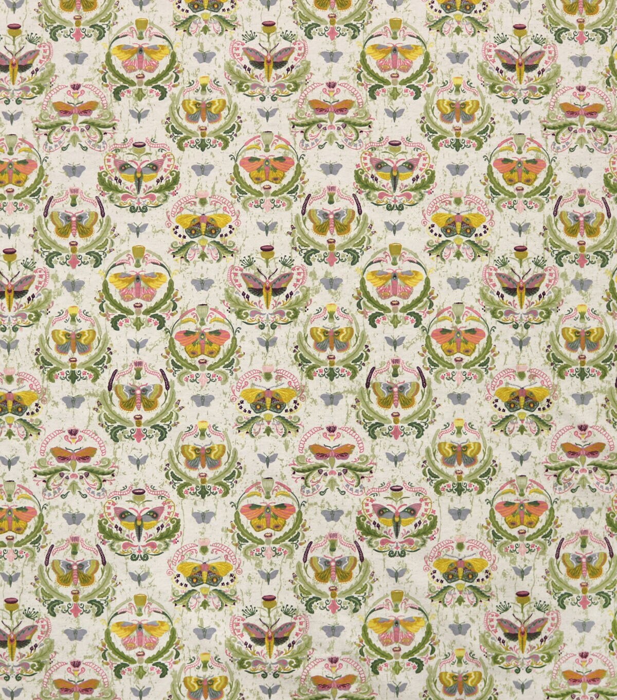 Symmetrical Butterfly Portraits Super Snuggle Flannel Fabric