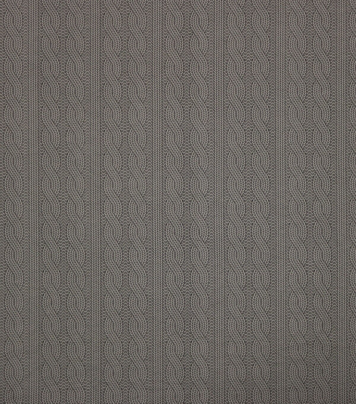 Knit Pattern Gray 108 Wide Flannel Fabric