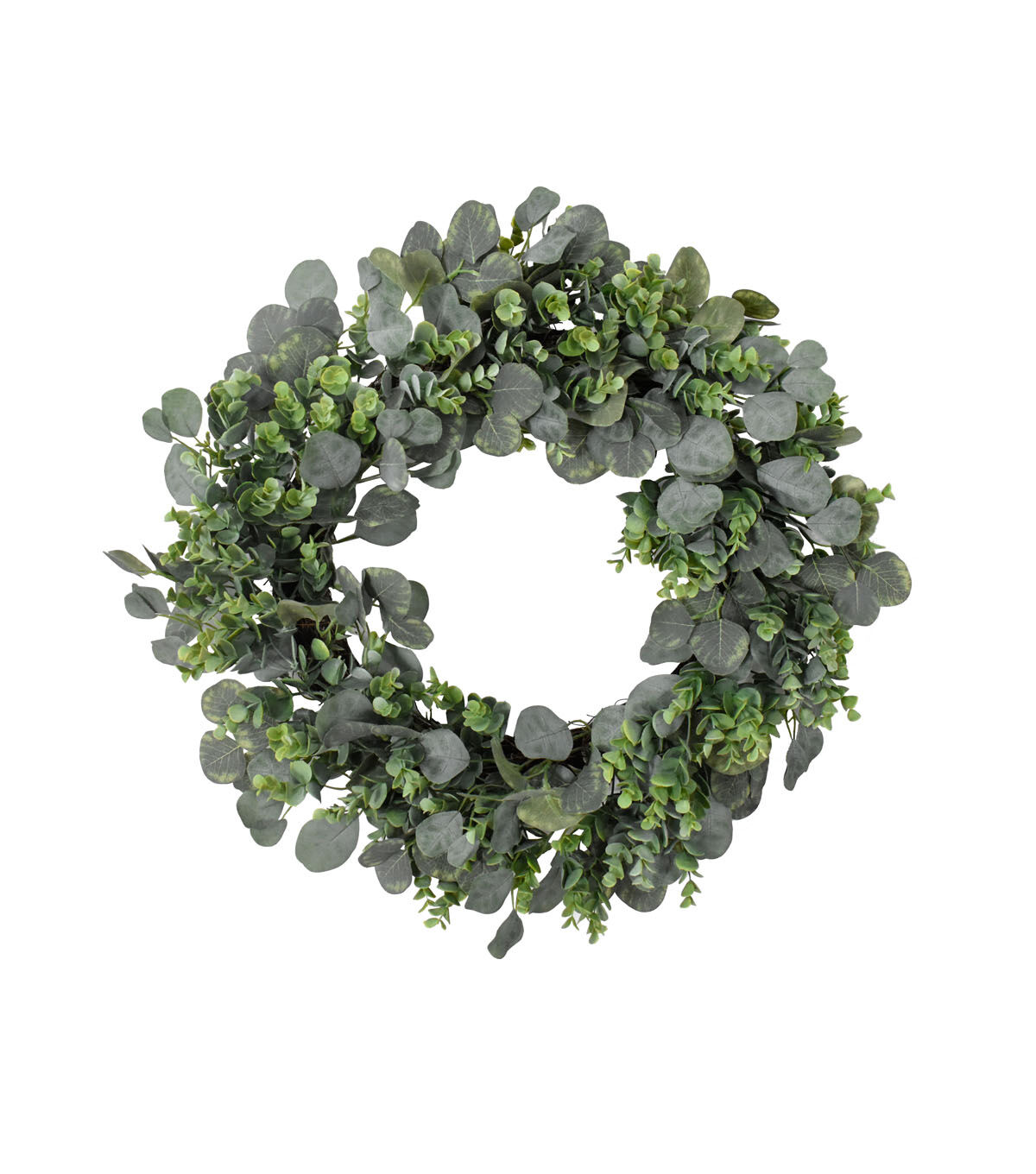 Spring Coordinating Boxwood & Eucalyptus Leaf Wreath & Garland