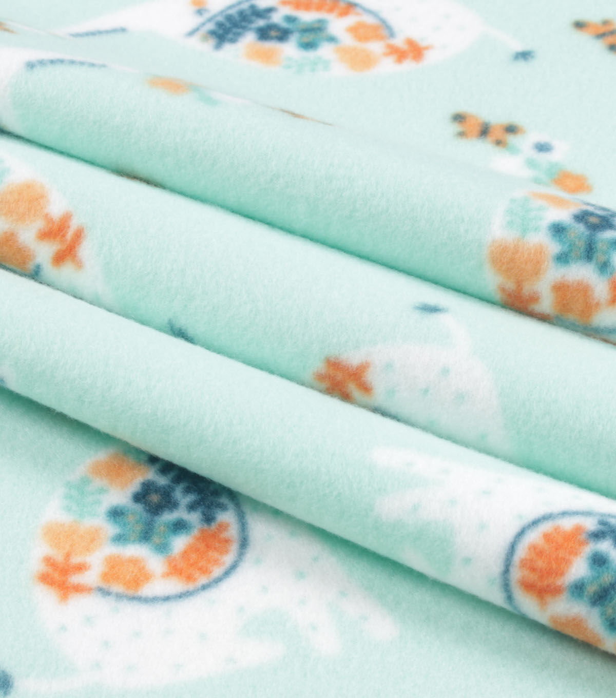 Floral Elephant Blizzard Fleece Fabric