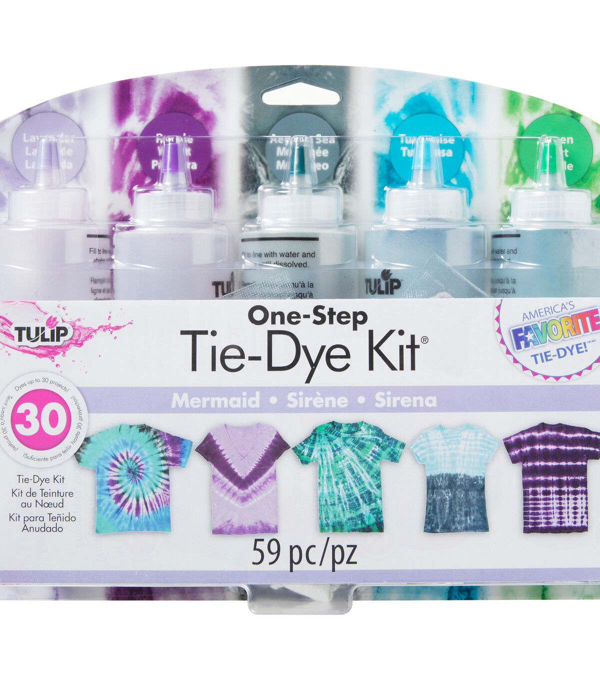 Tulip 59ct Mermaid One Step Fabric Tie Dye Kit