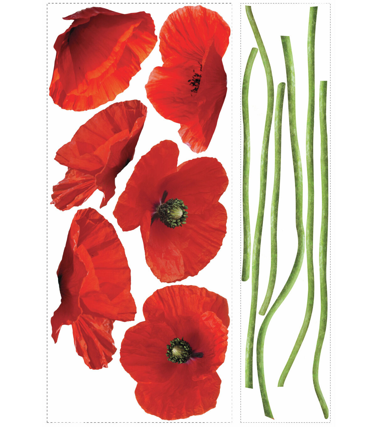 RoomMates Wall Decals Poppies at Play
