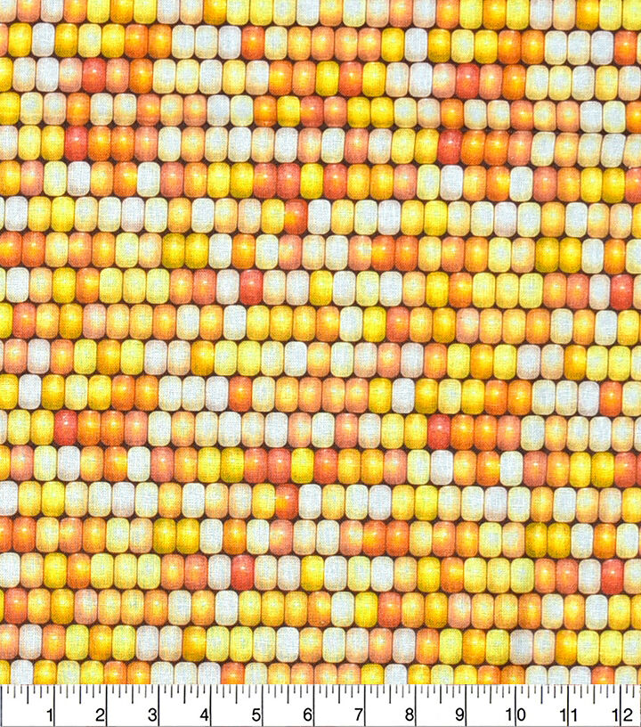 Fall Yellow Corn Cotton Fabric