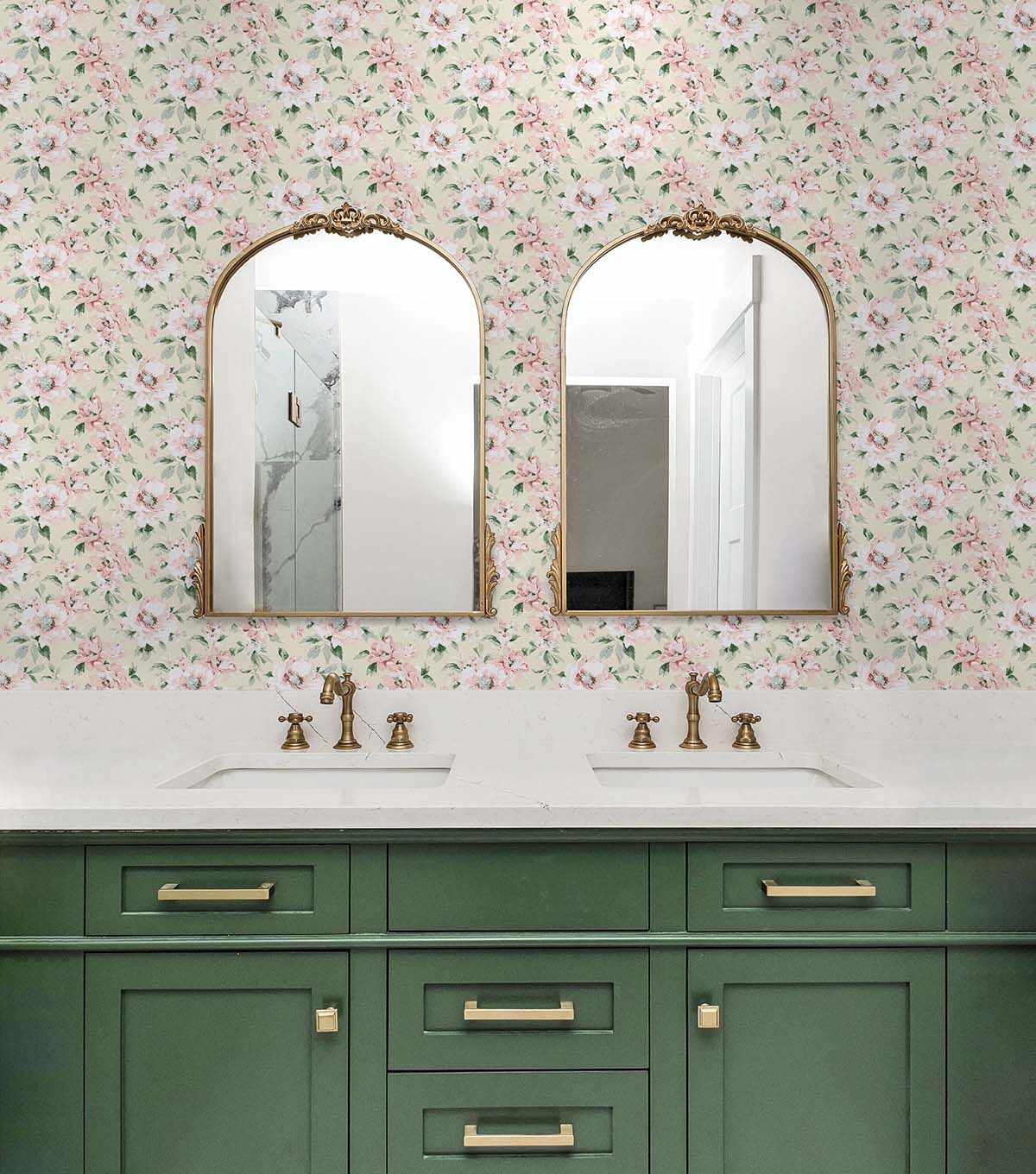 Surface Style 20.5' x 18' Petal Whispery Floral Peel & Stick Wallpaper