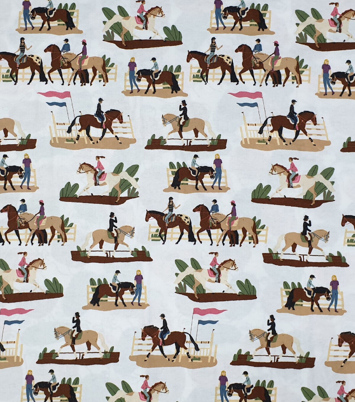Horses Super Snuggle Flannel Fabric