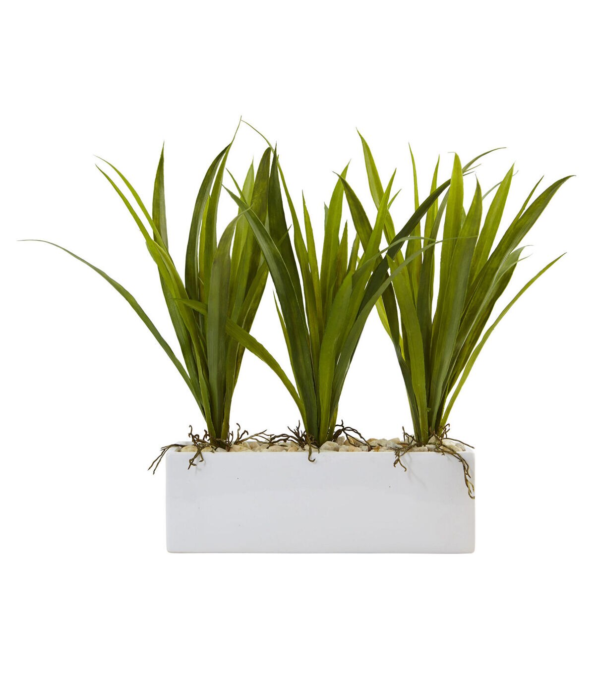 Nearly Natural 18 Grass in Rectangular Planter
