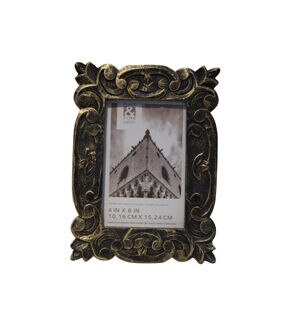 4 x 6 Antique Gold Ornate Tabletop Picture Frame by Place & Time