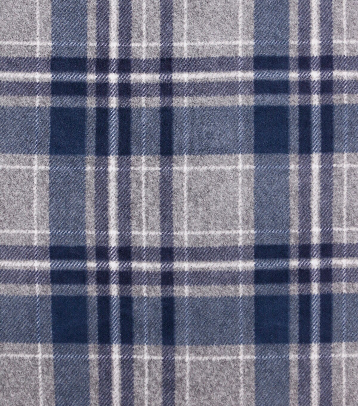 Cool Cottage Plaid Luxe Fleece Fabric