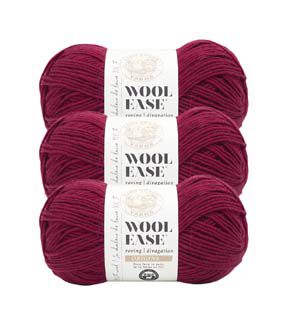 Lion Brand Wool Ease Roving Origins 299yds Worsted Wool Yarn 3 Bundle