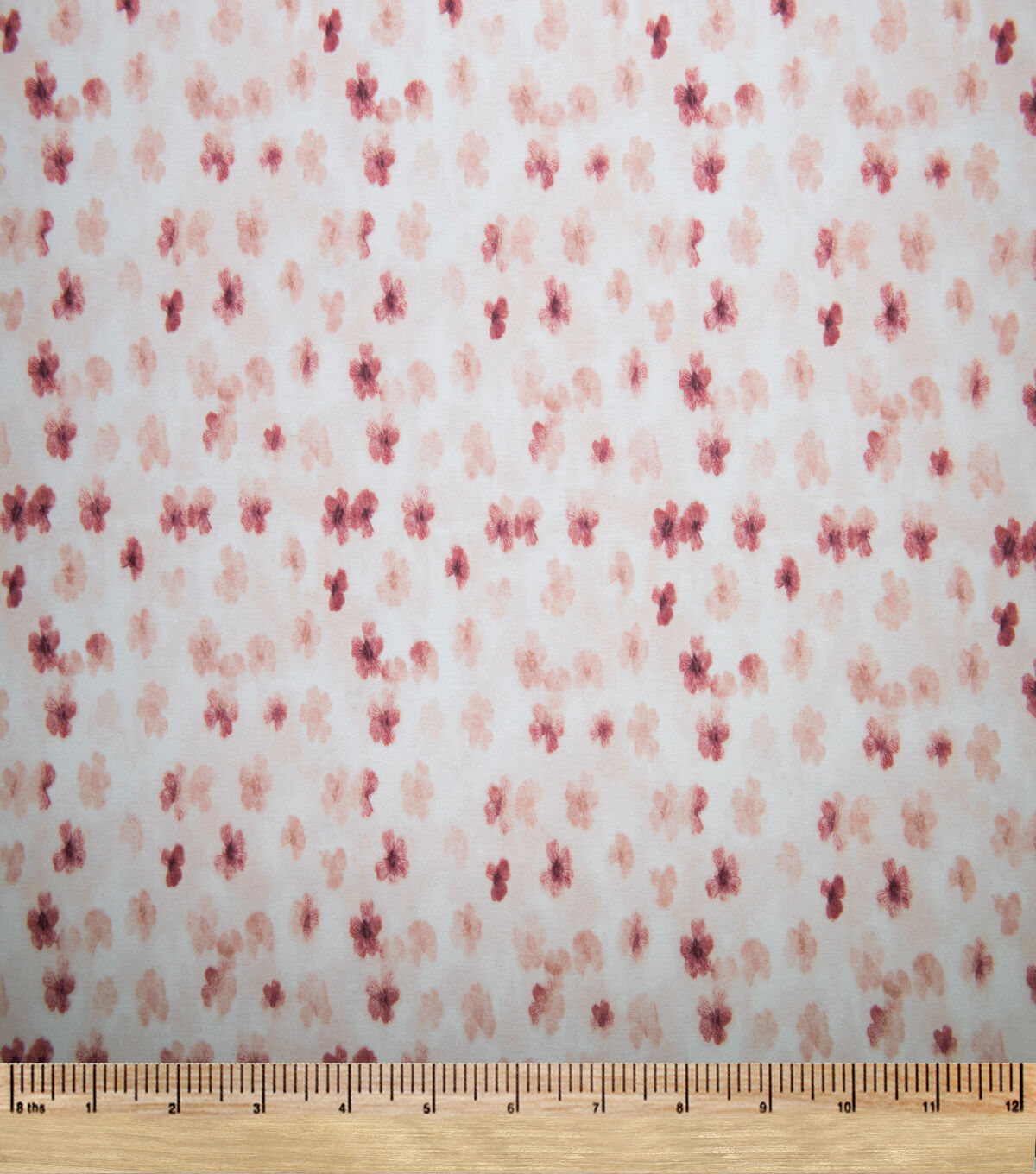 Pink Floral Super Snuggle Flannel Fabric