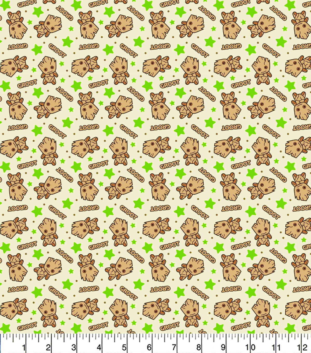 Guardians Of Galaxy Groot Cotton Fabric