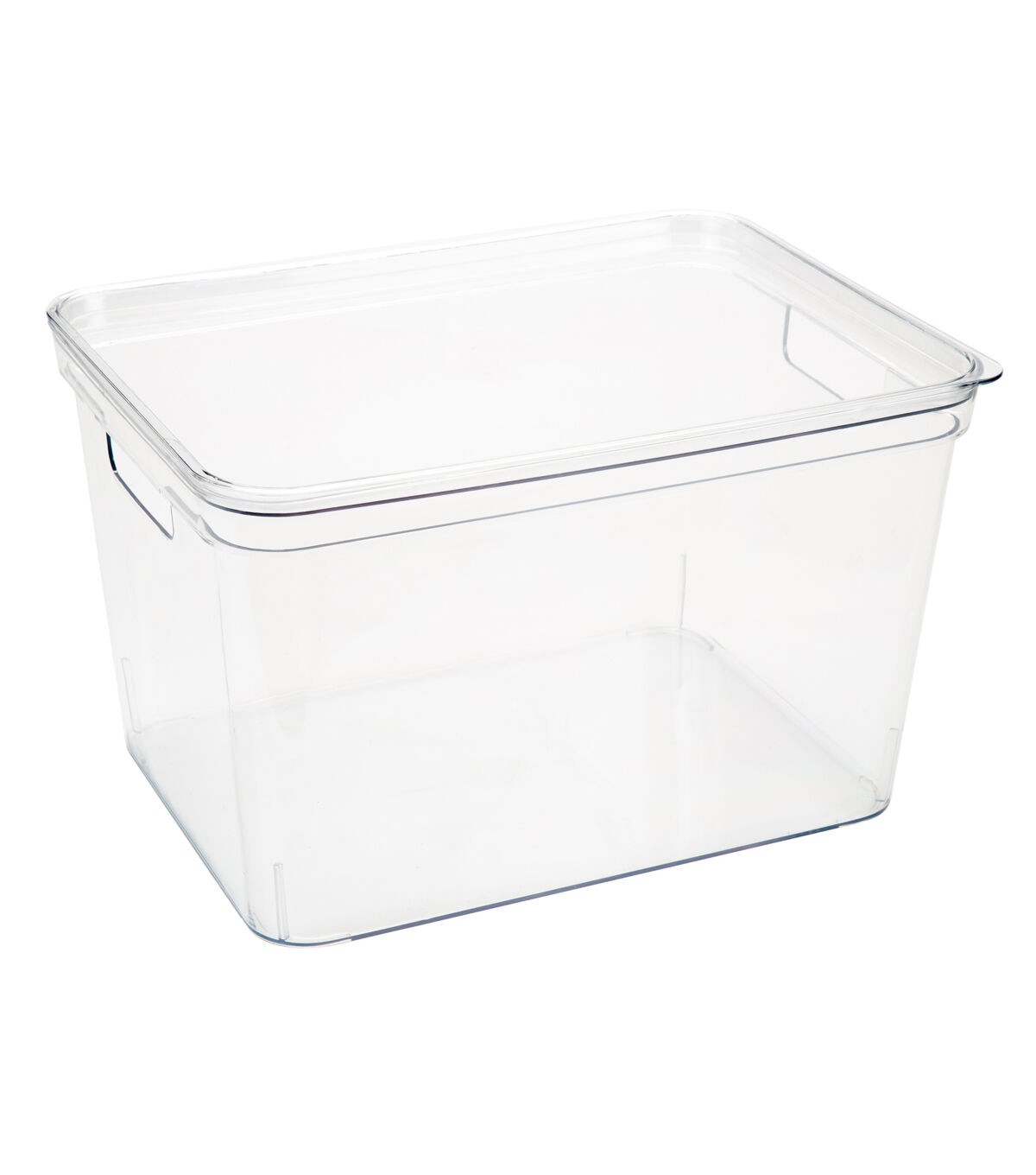 Simplify 14 x 9 Clear Lidded Storage Bin With Handles