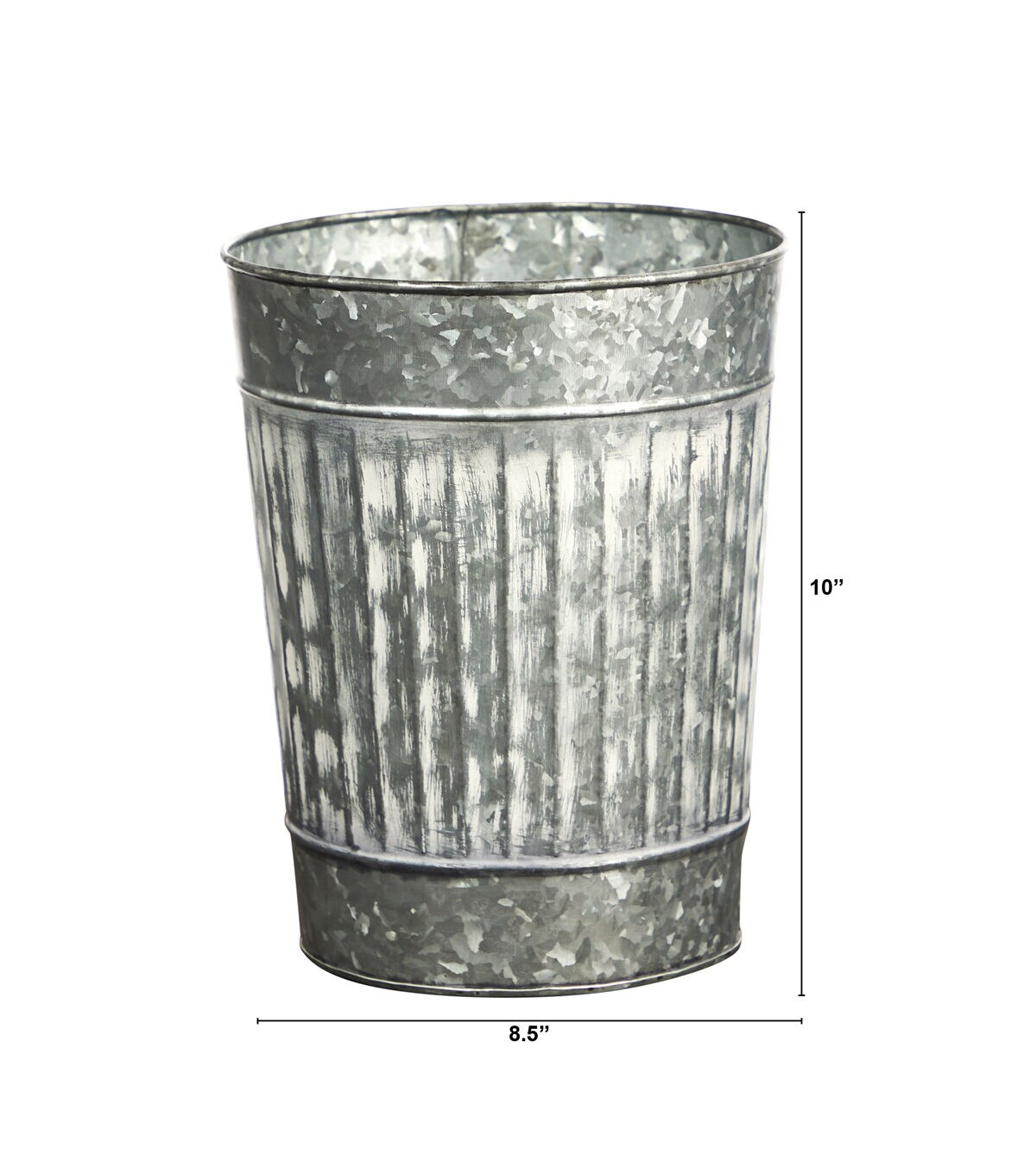 Nearly Natural 10 Gray Farmhouse Country Pail Planter