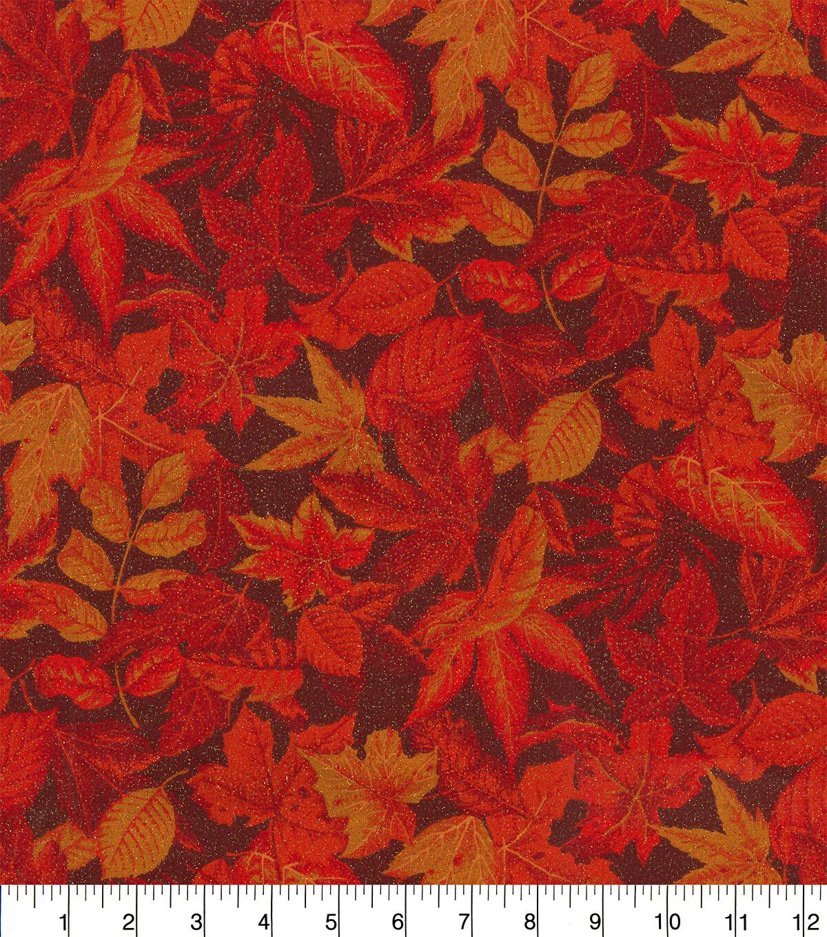 Fabric Traditions Harvest Bright Leaves Harvest Cotton Fabric