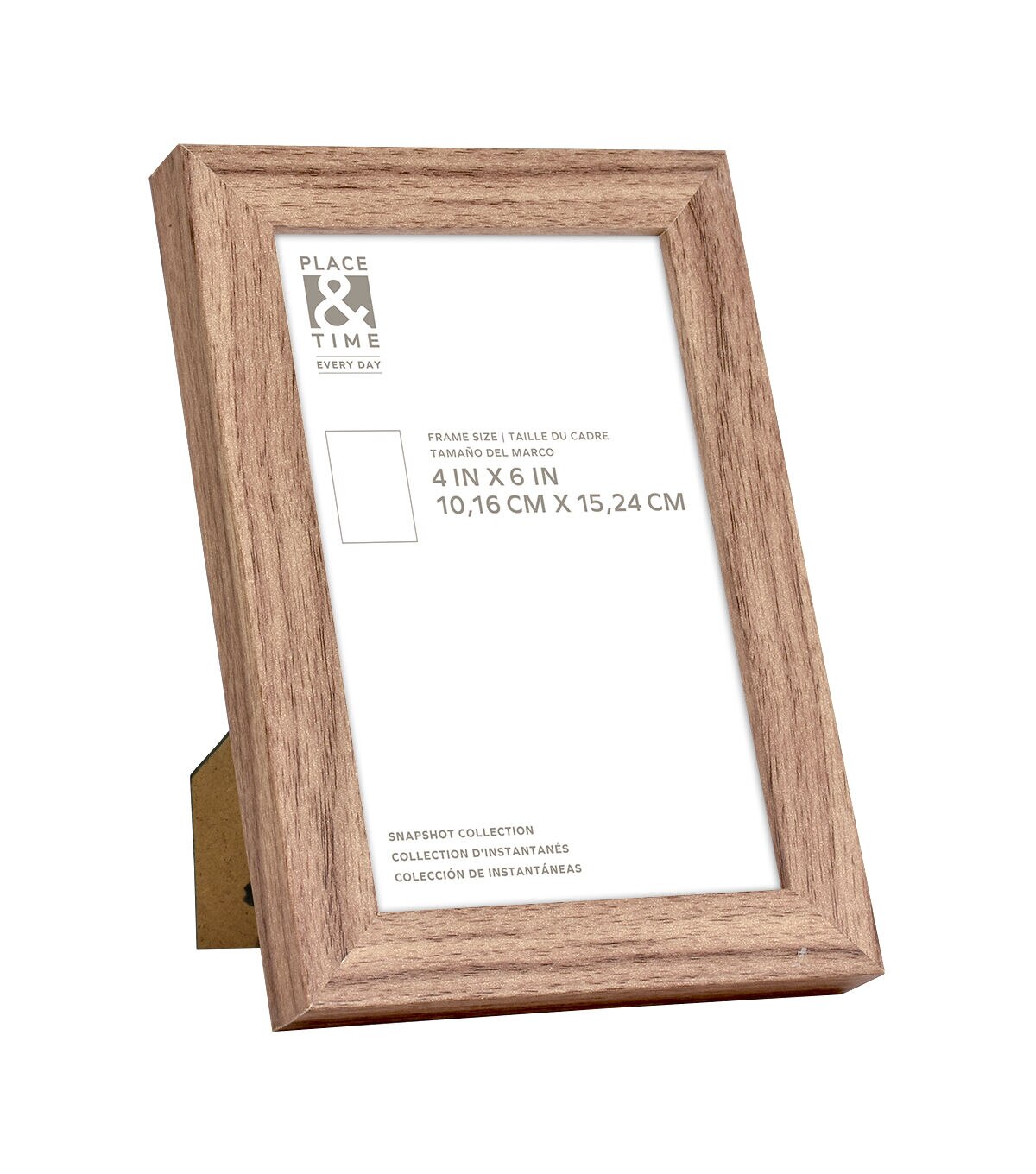 4 x 6 Walnut Tabletop Picture Frames 4pk by Place & Time