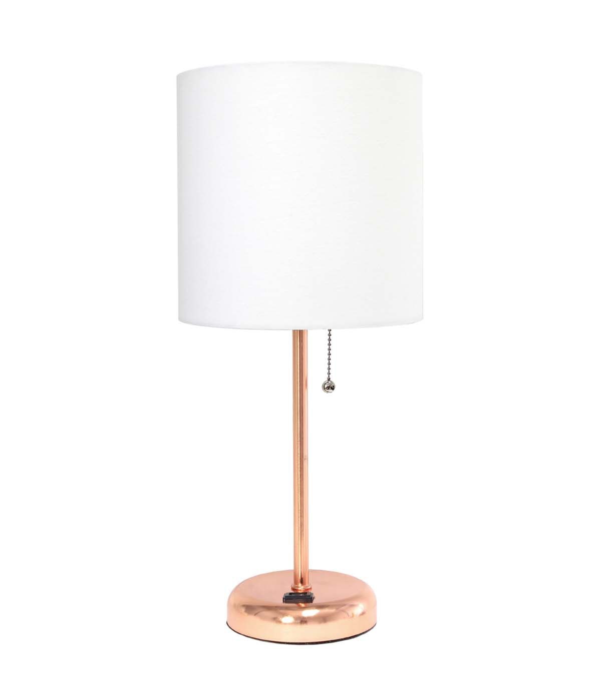 All The Rages 19.5 Metal Base Desk Lamp With Fabric Shade