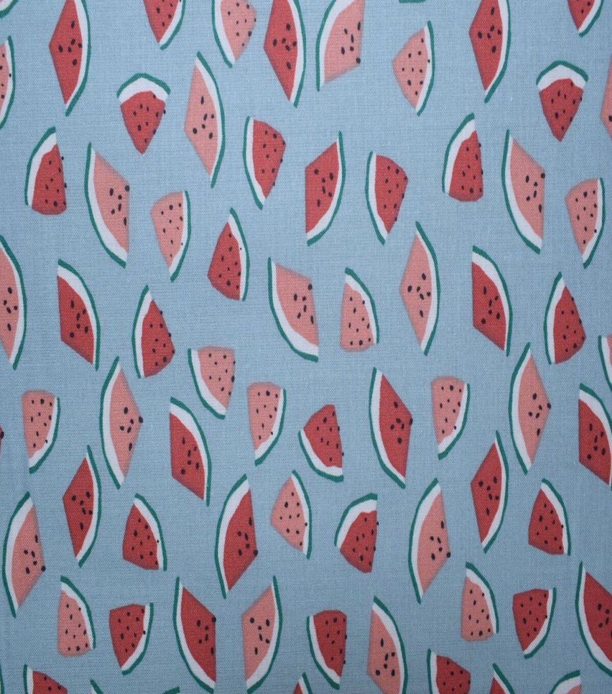 Watermelon on Light Blue Quilt Cotton Fabric by Quilter's Showcase