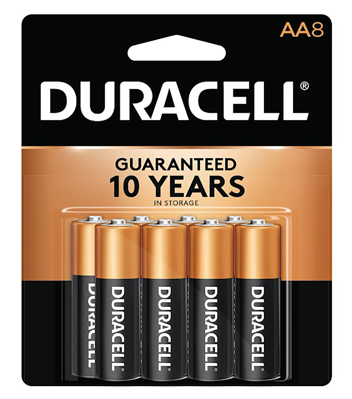 Duracell Coppertop Alkaline AA 8pc