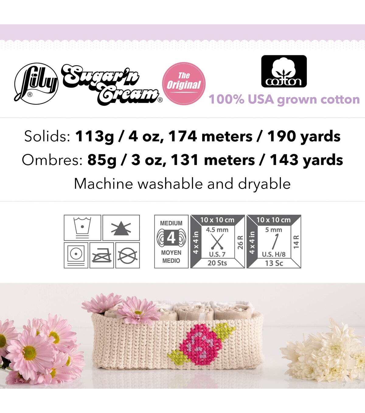 Lily Sugar'n Cream Twists Super Size Worsted Cotton Yarn