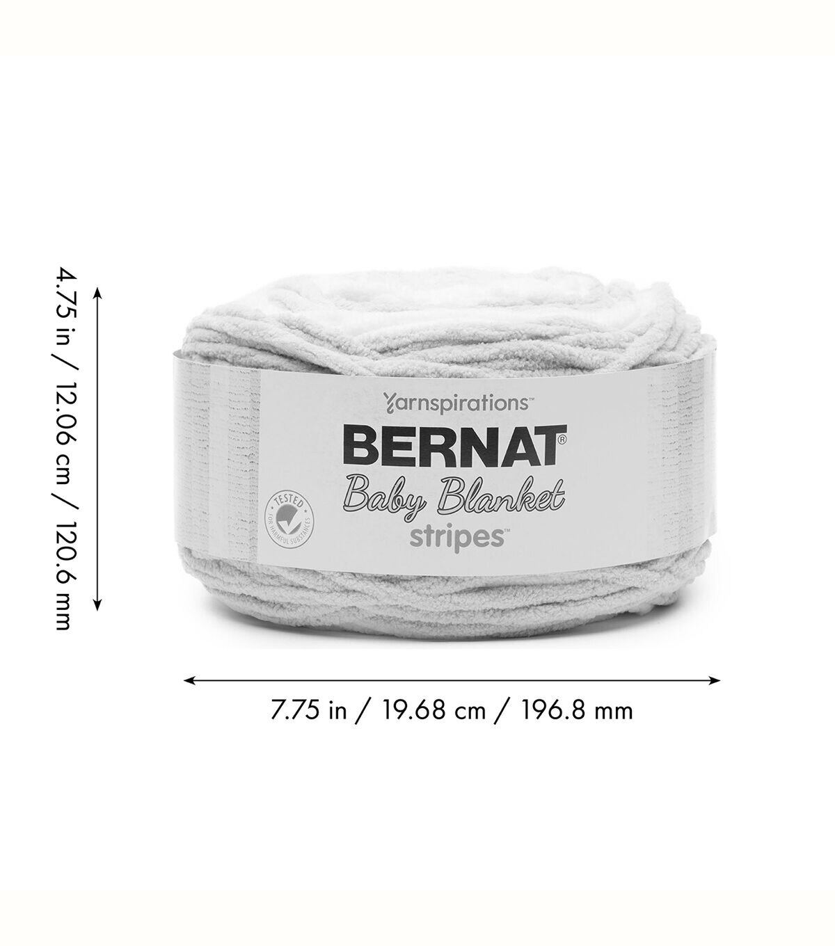 Bernat Baby Blanket Stripes 220yds Super Bulky Polyester Yarn