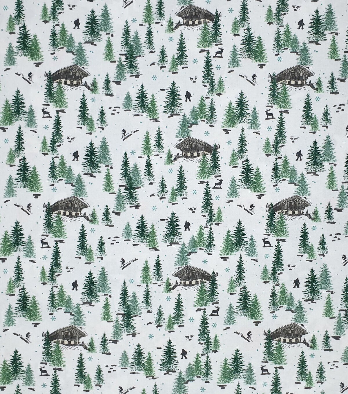 Scenic Ski Slope Super Snuggle Flannel Fabric