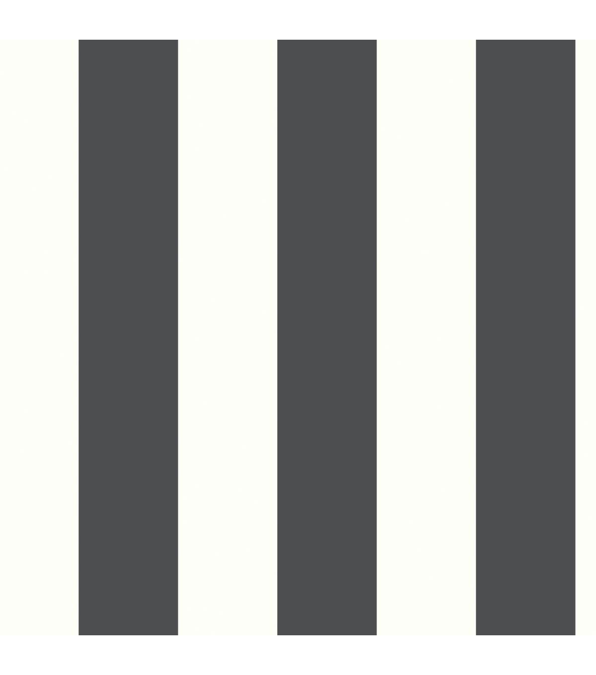 RoomMates Wallpaper Black Awning Stripe