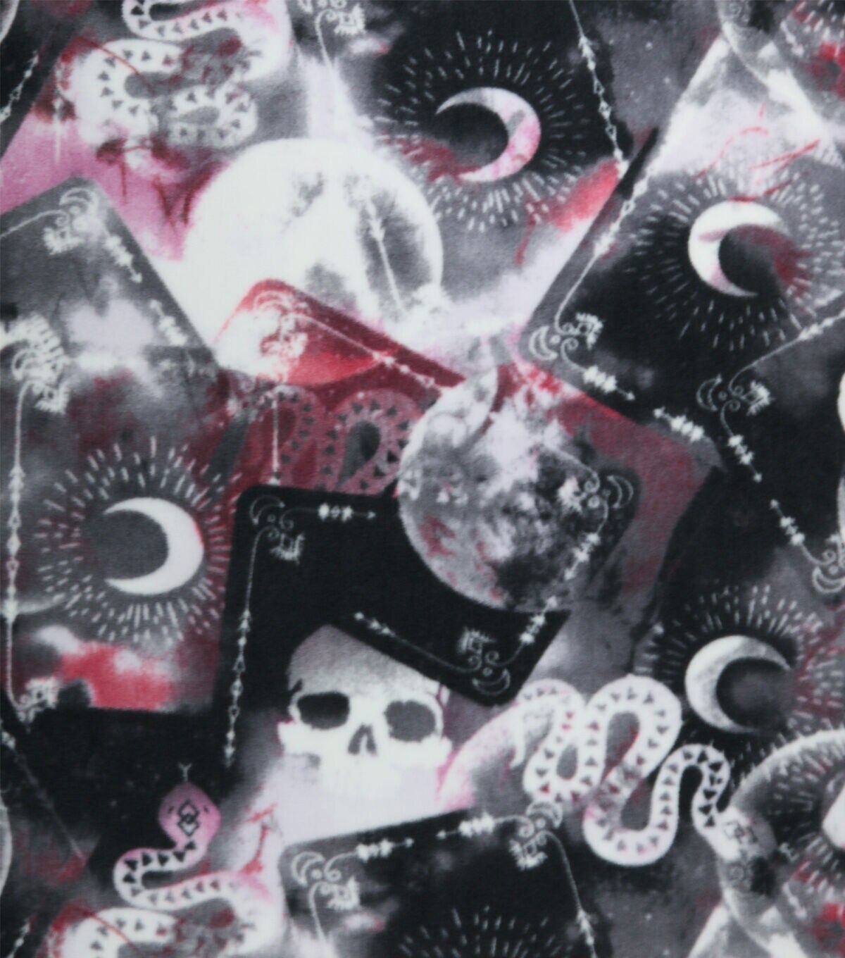 Eclipse Faded Tarot Cards Anti Pill Fleece Fabric