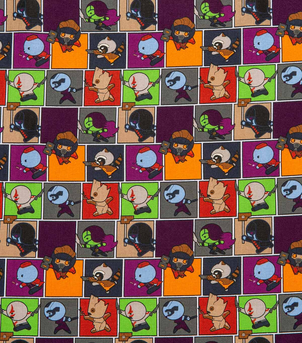 Guardians Of Galaxy Square Cotton Fabric