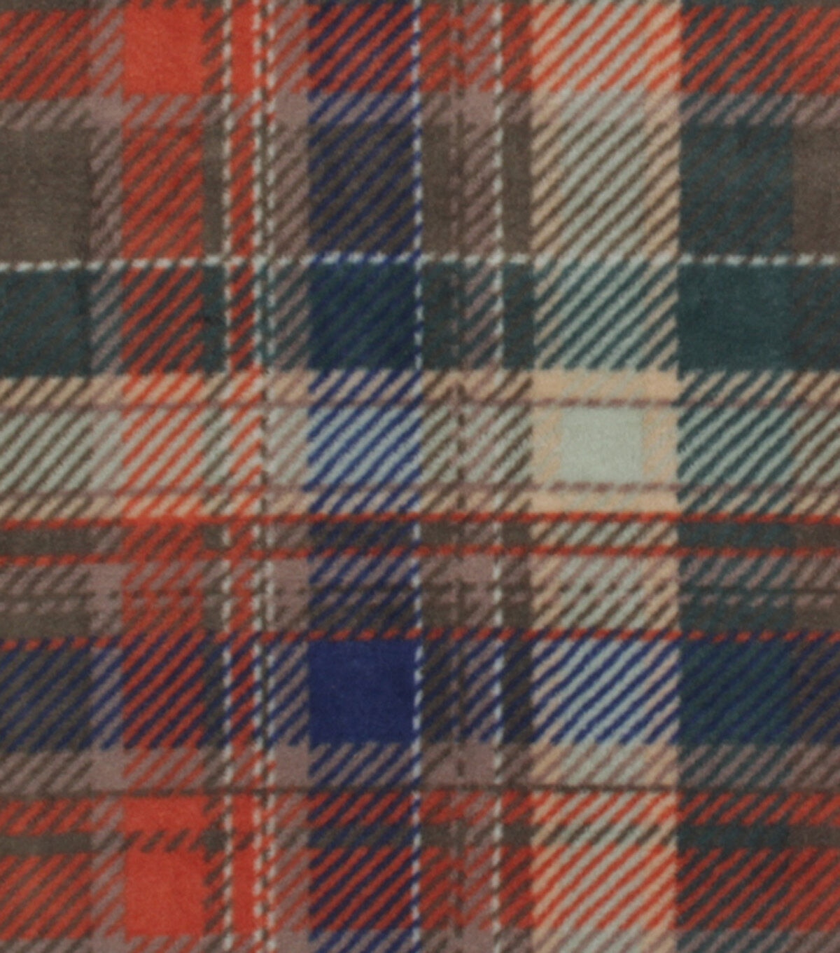 Fall Tartan Plaid Anti Pill Fleece Fabric