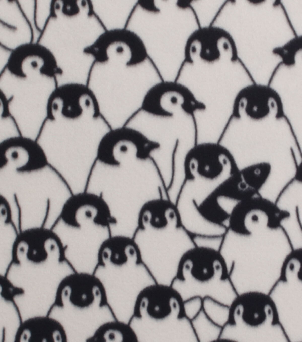Packed Penguins Blizzard Fleece Fabric
