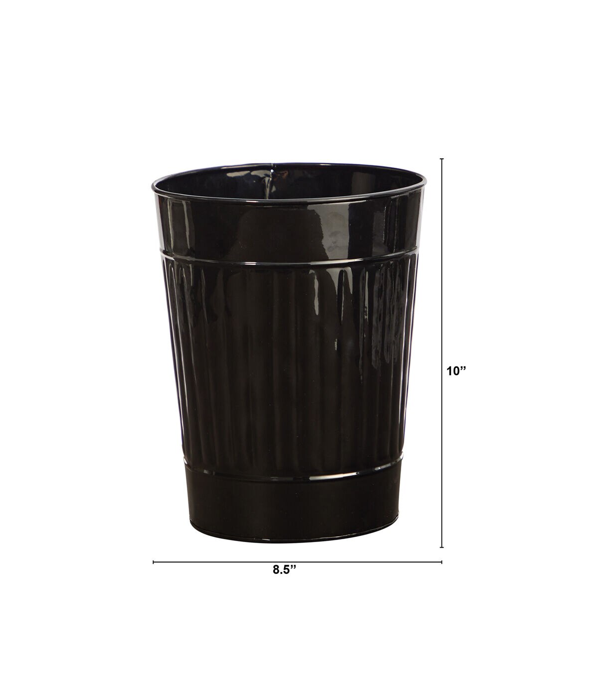 Nearly Natural 10 Black Farmhouse Country Pail Planter