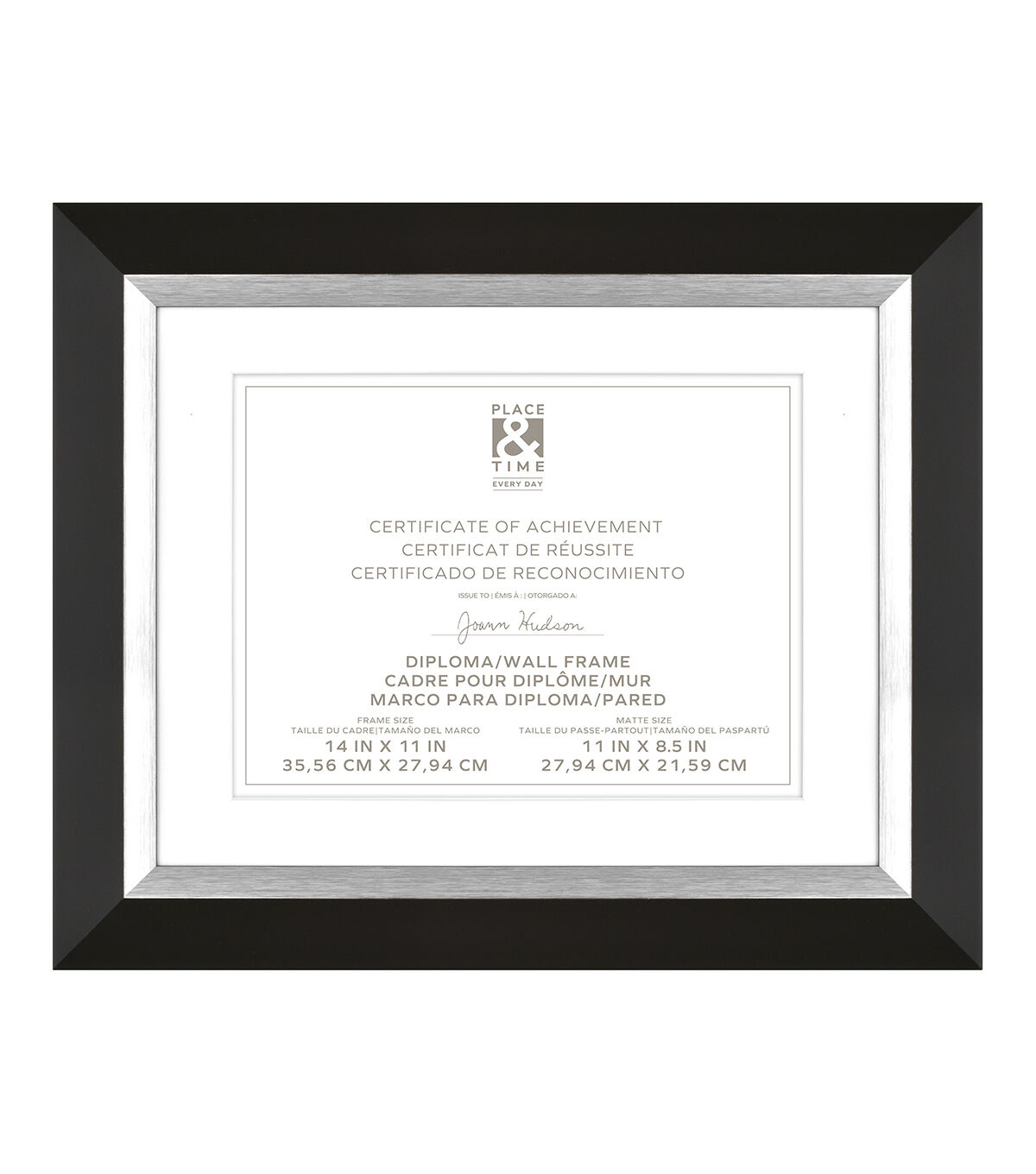 11 x 14 Black Fairmont Document Frame by Place & Time