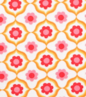 Women's Empowerment Geometric Flowers Anti Pill Fleece Fabric