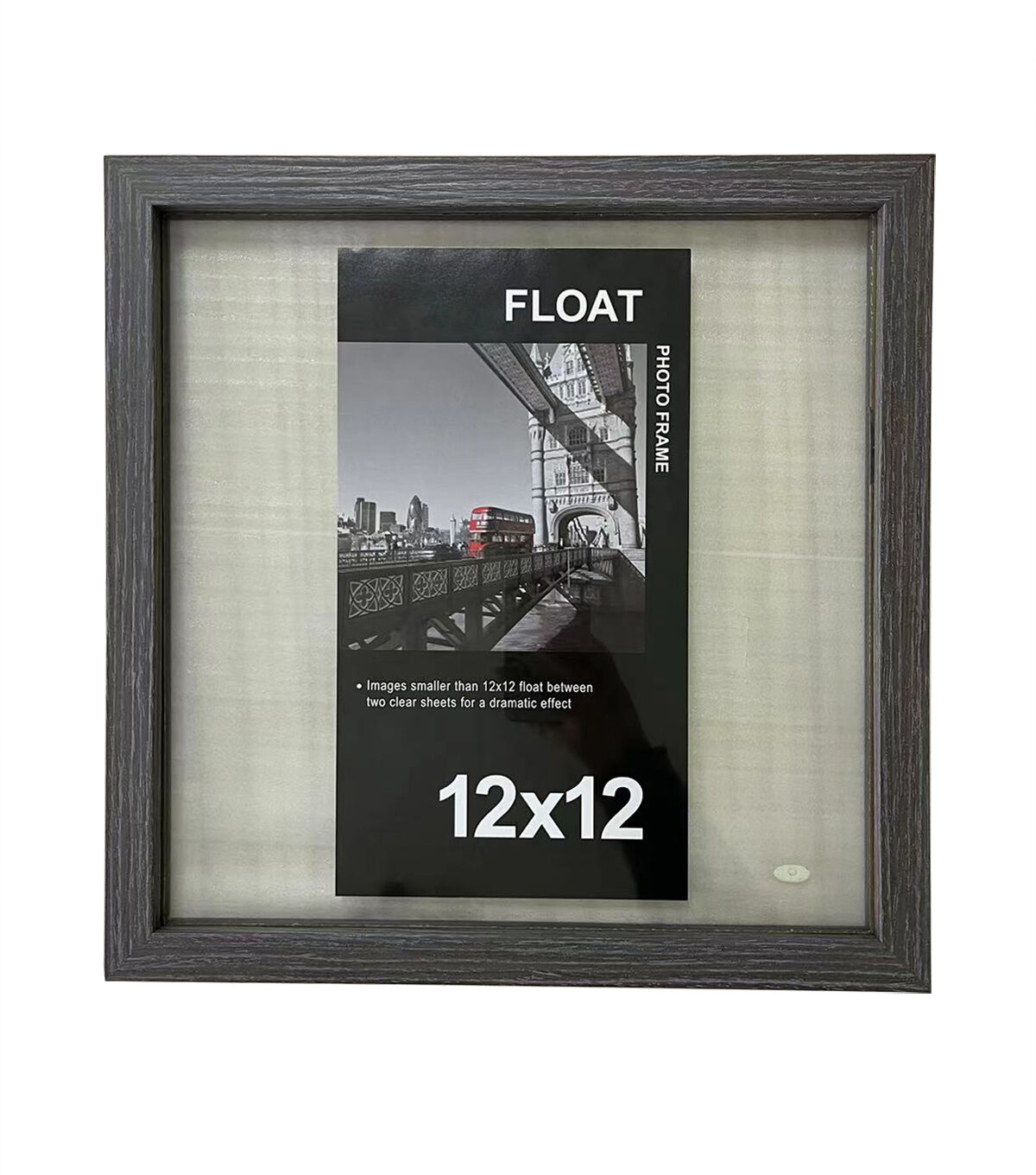 Innovative Home Creations 12 x 12 Gray Wood Float Frame